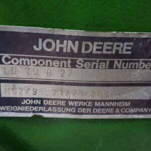 BACKENDHOUSING - John Deere 50 Series 4 cyl.